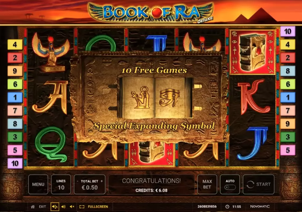 Бонуска в Book of Ra